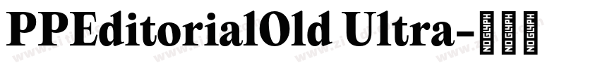 PPEditorialOld Ultra字体转换